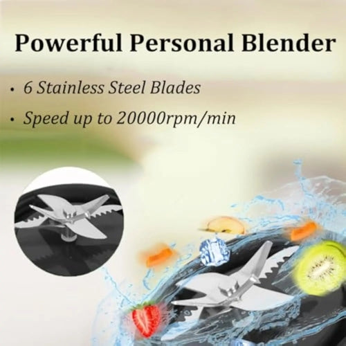 Portable Blender Fresh Juice Mixer - Wireless Charge Mini