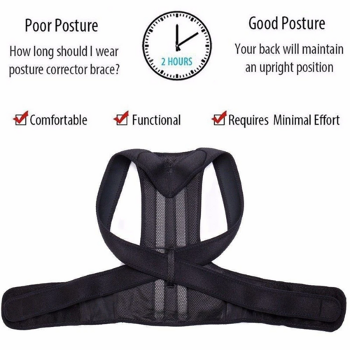 Adjustable Posture Corrector - Low Back Support Shoulder Brace