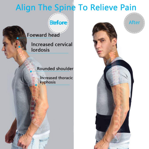 Adjustable Posture Corrector - Low Back Support Shoulder Brace