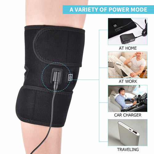 Heating Knee Pads - Thermal Heat Therapy Wrap Support Brace