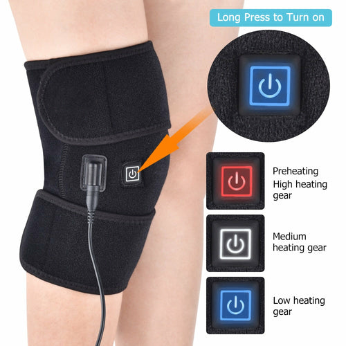 Heating Knee Pads - Thermal Heat Therapy Wrap Support Brace