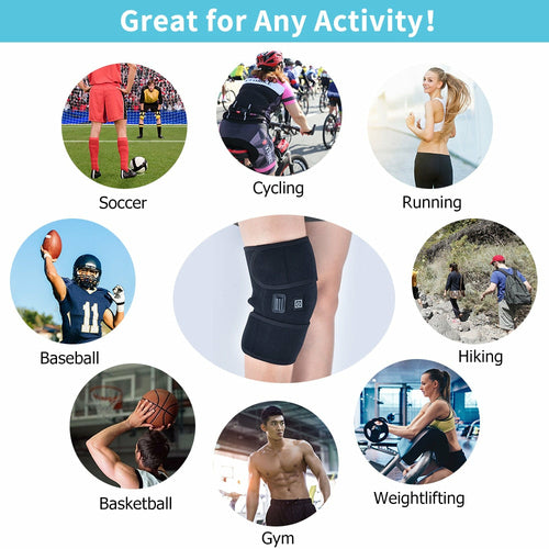 Heating Knee Pads - Thermal Heat Therapy Wrap Support Brace