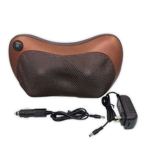 Portable 4-Head Massage Pillow - Deep Tissue Neck & Shoulder Relief